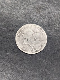 1853 3 Cent Silver