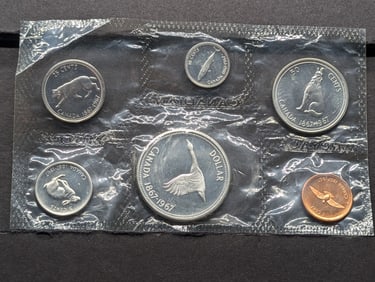 1967 Canada Proof Set w/ Four Silver Coins