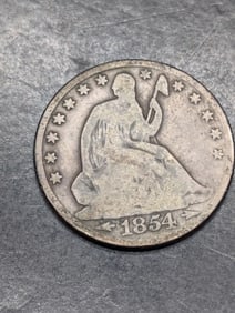 1854 O Liberty Seated Half Dollar - Arrows