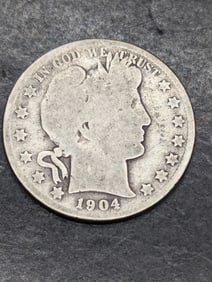 1904 S Barber Half Dollar - Key Date