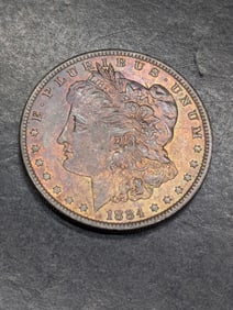1884 O Morgan Silver Dollar - UNC - Beautiful Toning