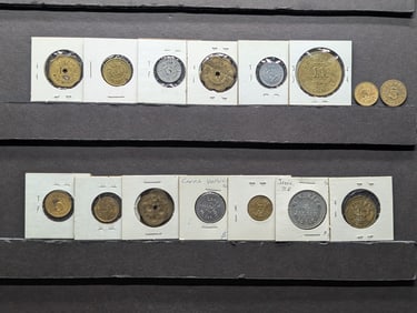 Grab Bag of Various Vintage U.S. Tokens