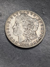 1892 O Morgan Silver Dollar