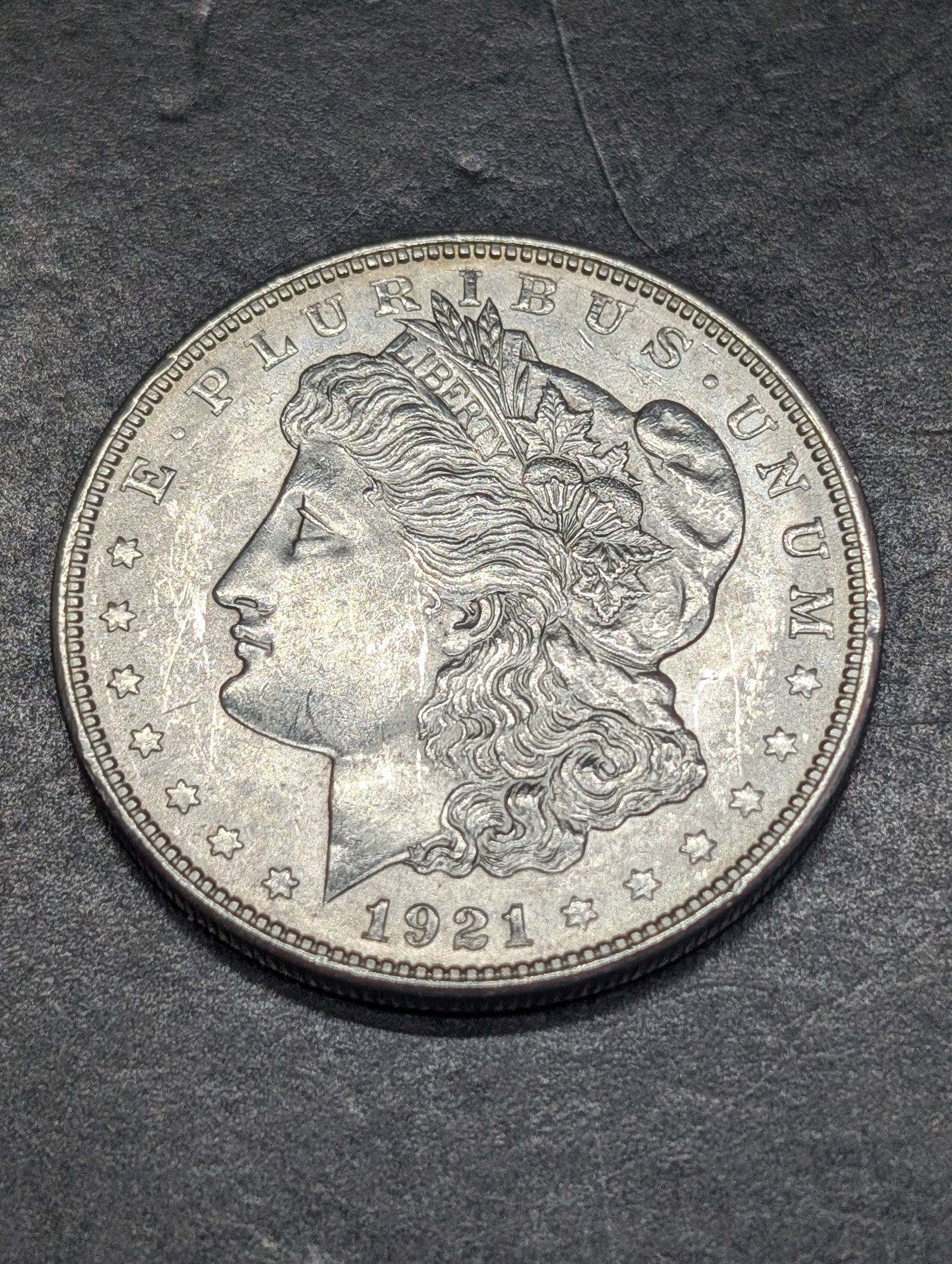1921 D Morgan Silver Dollar - UNC - Higher Greysheet (1 of 2)