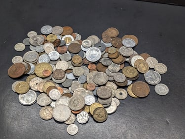 Bag of 1.80 Lbs. of Various Vintage & Modern World Coins