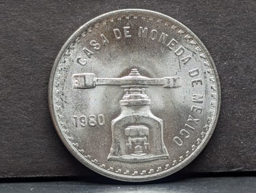 1980 Mexico Una Onza - 1 oz Pure Silver