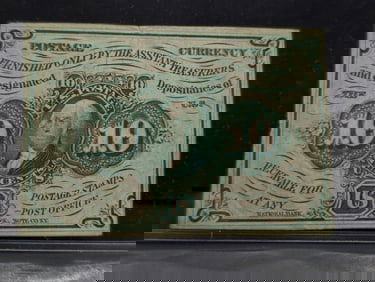 1862 Fractional Postage Currency - 1st Issue - Very Nice