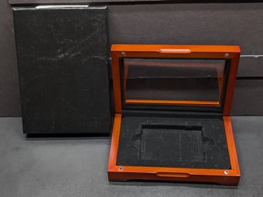 *EMPTY* Nice Wooden Slab Display Box