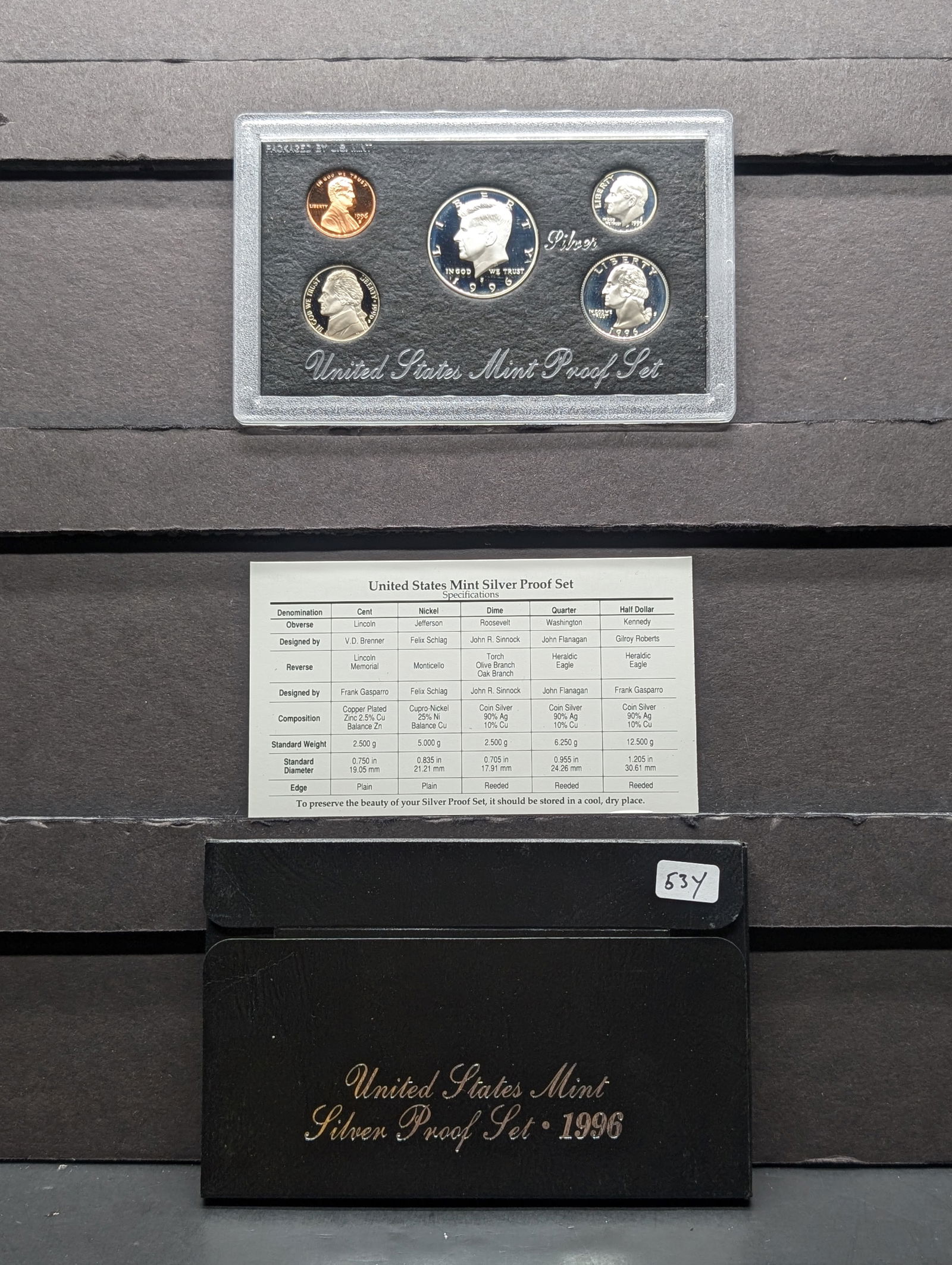 1996-S US Mint Silver Proof Set (1 of 4)