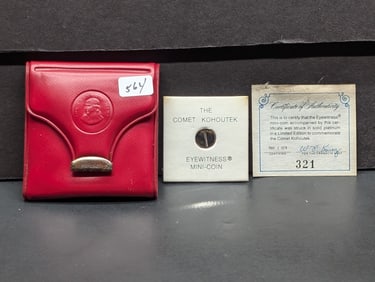 1974 The Comet Kohoutek Platinum Coin - 1.3 grams .999