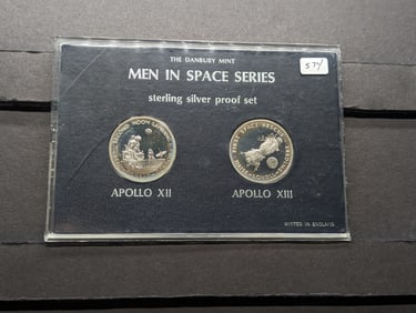 1969 & 70 Men in Space Sterling Proof Set - 42 grams .925
