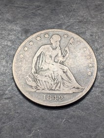 **VG/FINE - BETTER DATE** 1842-O w/ Drapery Seated Liberty Half Dollar