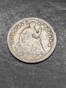 **GOOD** 1855 w/ Arrows Seated Liberty Half Dime