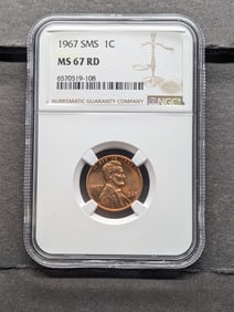 1967 SMS Lincoln Memorial Cent - NGC MS67 RD
