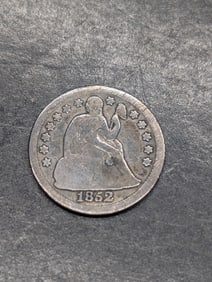 **VG** 1852 w/ Stars Seated Liberty Dime