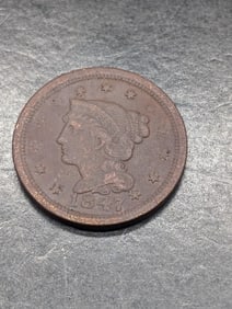 1847 Braided Hair Large Cent