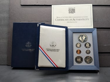 1994-S U.S. Prestige Set in OGP w/ COA - World Cup USA. Clad Half Dollar.
