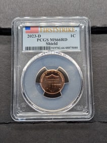 2023-D Lincoln Shield Cent - PCGS MS66 RD *First Strike*