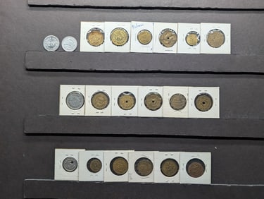 Twenty Various Vintage U.S. Tokens