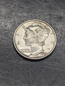 **AU/UNC** 1934 Mercury Silver Dime
