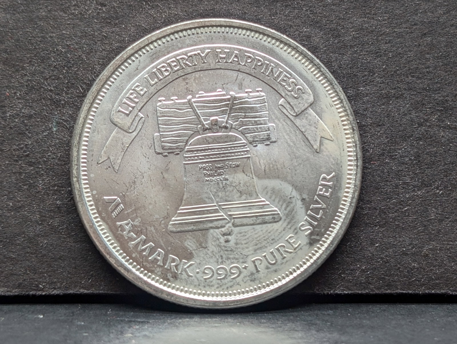 1 Oz. .999 FINE SILVER Liberty Bell Designed Bullion: 1 Oz. .999 FINE SILVER Liberty Bell Designed Bullion