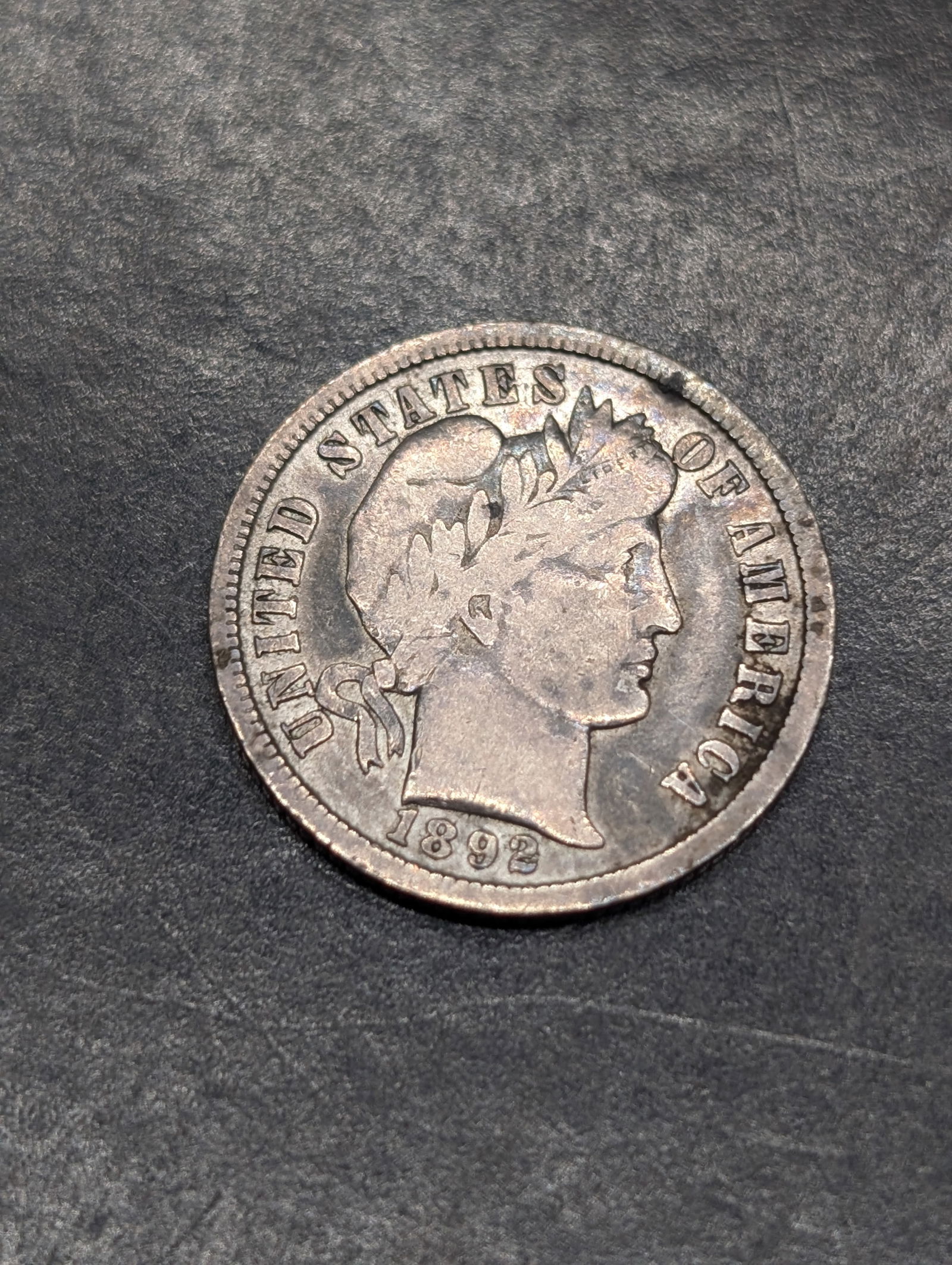 **VF** 1892-O Barber Silver Dime (1 of 2)