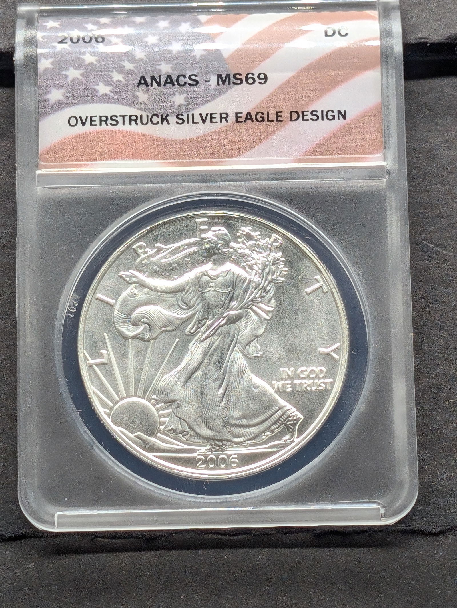 2006 American Silver Eagle - ANACS Cert. MS69 Overstruck (1 of 3)