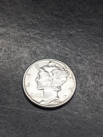 **AU** 1931 Mercury Silver Dime