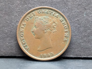 1843 New Brunswick Half Penny. VF.
