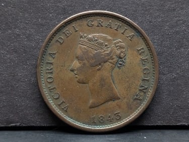 1843 New Brunswick Penny. VF.