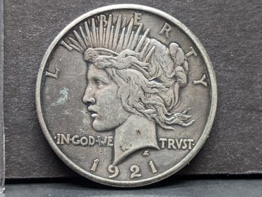1921 Peace dollar. Key date with great detail.