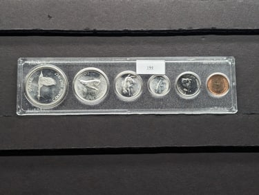 1967 Canada Year Coin Set in Whitman Case - Includes Four Silver Coins