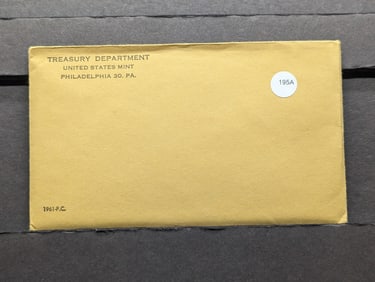 1961 US Proof Set. Original envelope. GEM.