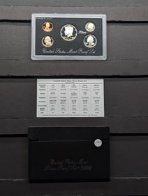 1993-S US Silver Proof Set. Original Box and plastic. GEM.