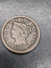 **VF** 1845 Braided Hair Large Cent