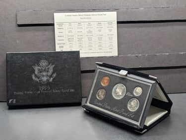 1993-S U.S. Mint Premier Silver Proof Set in OGP w/ COA