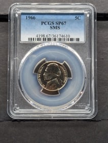 1966 SMS Jefferson Nickel - PCGS SP67