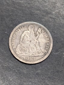 **VF** 1883 w/ Legend Seated Liberty Dime