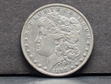 1899 Morgan Silver Dollar. Key Date.