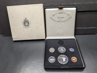 1967 Royal Canadian Mint Ottawa Centennial Proof Set in OGP (Missing $20 Coin)