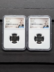 2021-P&D Roosevelt Dime - NGC MS68 FT (2 PCS)