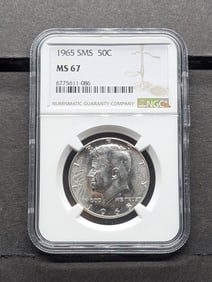 1965 SMS Kennedy Half Dollar - NGC MS67