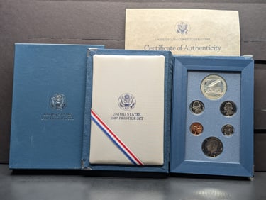 1987-S U.S. Prestige Set in OGP w/ COA - Constitution