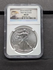 2014 American Silver Eagle - NGC MS69 *First Release*