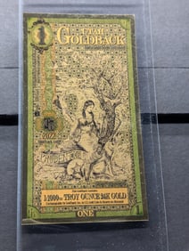 1/1000th Troy Oz. 24k GOLD 2022 Utah $1 Goldback
