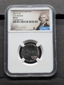 2022-D Jefferson Nickel - NGC MS67 *Early Release*