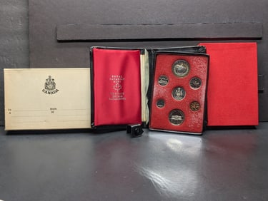 1973 Canada Double Dollar Proof Set in OGP. 50% Silver Dollar
