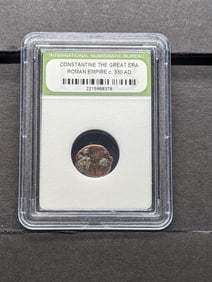 Slabbed c. 330 AD Constantine the Great Era Roman Empire Coin