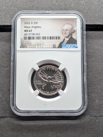 2022-D Maya Angelou Quarter - NGC MS67