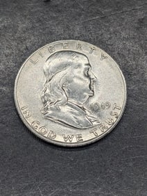 **AU/UNC** 1949-S Franklin Silver Half Dollar